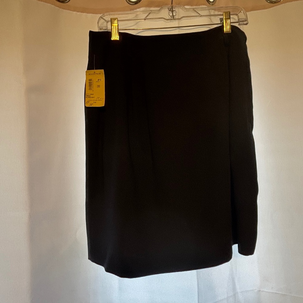 Navy blue straight skirt